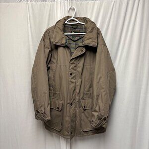 Field and Stream Insulated Coat Mens XXL Tan Full Zip Snaps Barn Winter Parka